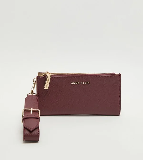 Anne Klein Textured Zippered Wallet